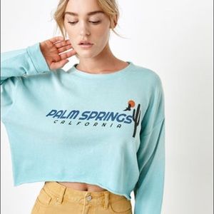 Palm Springs Cropped Sweatshirt